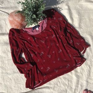 Floral Quarter Sleeve